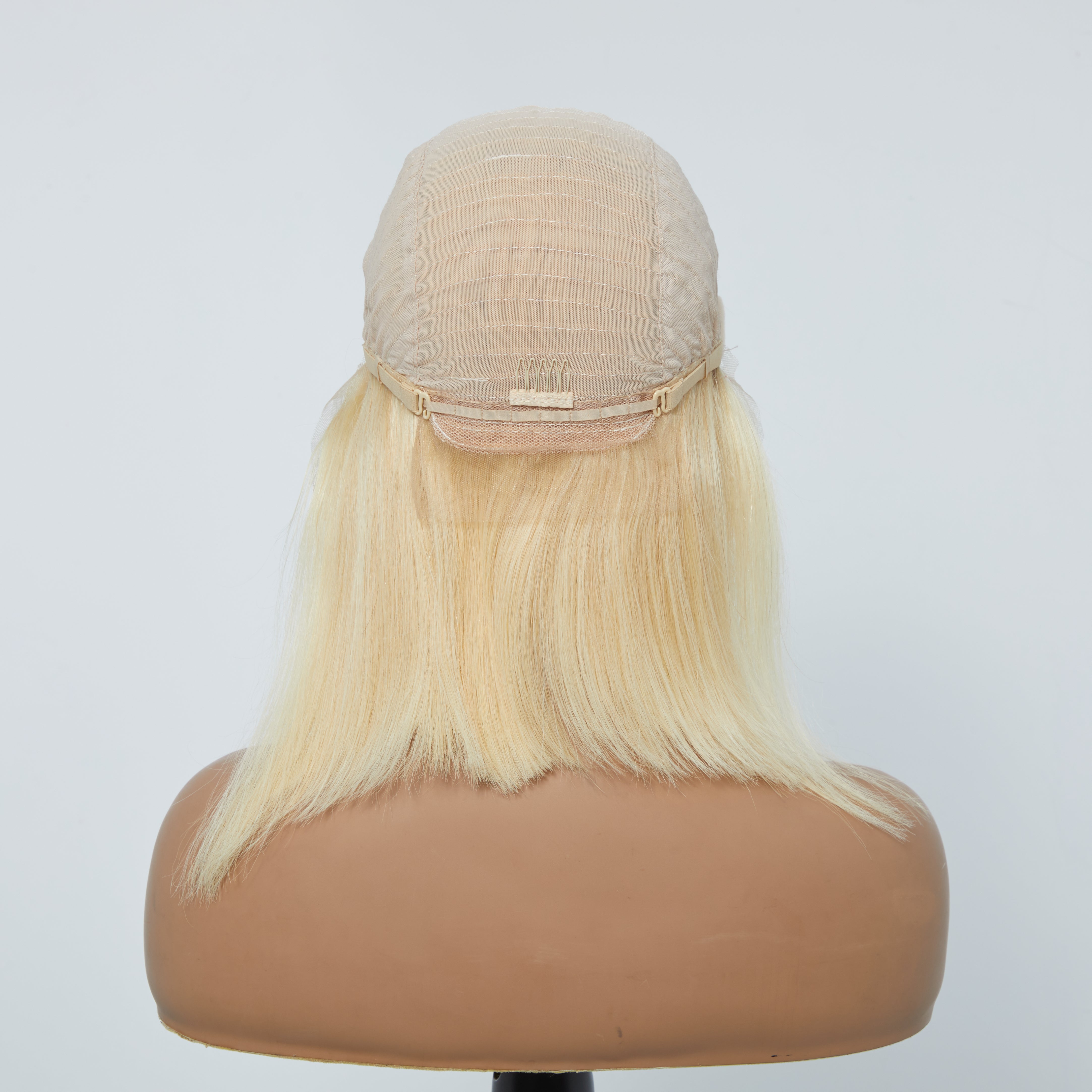 Enstah 10-14 Inch Pre-Plucked 13"x4" #613 Straight Bob Lace Frontal Wig 150% Density