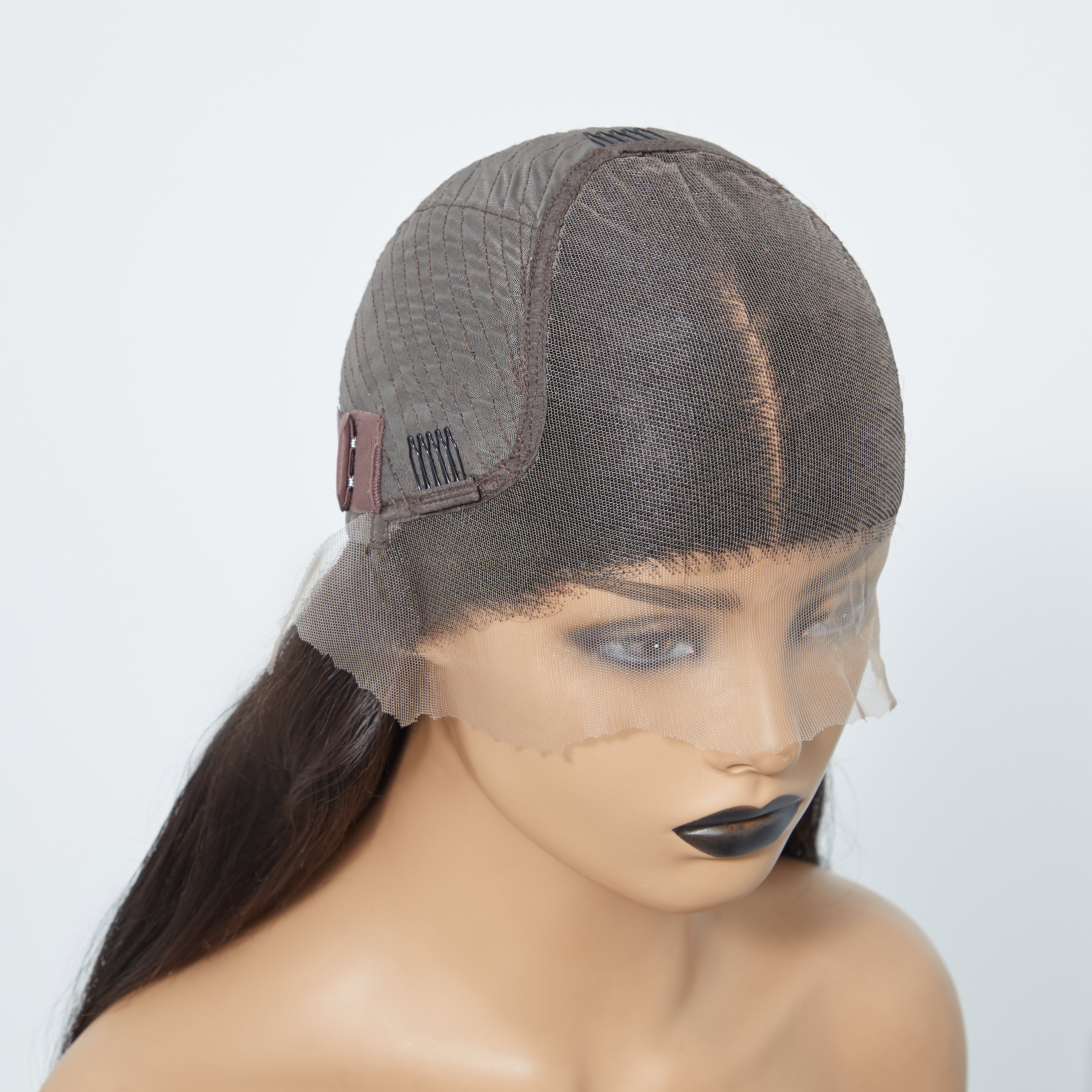 Enstah 13x6 PartingMax Glueless Lace Wigs 3D Cap Pre-bleached Body Wave Transparent Lace Front Wig 150% Density