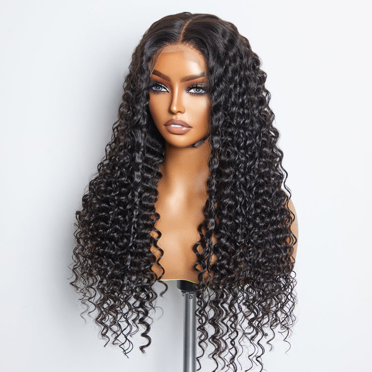 Enstah 5x5 Glueless Lace Closure Wig 180% Density Deep Wave