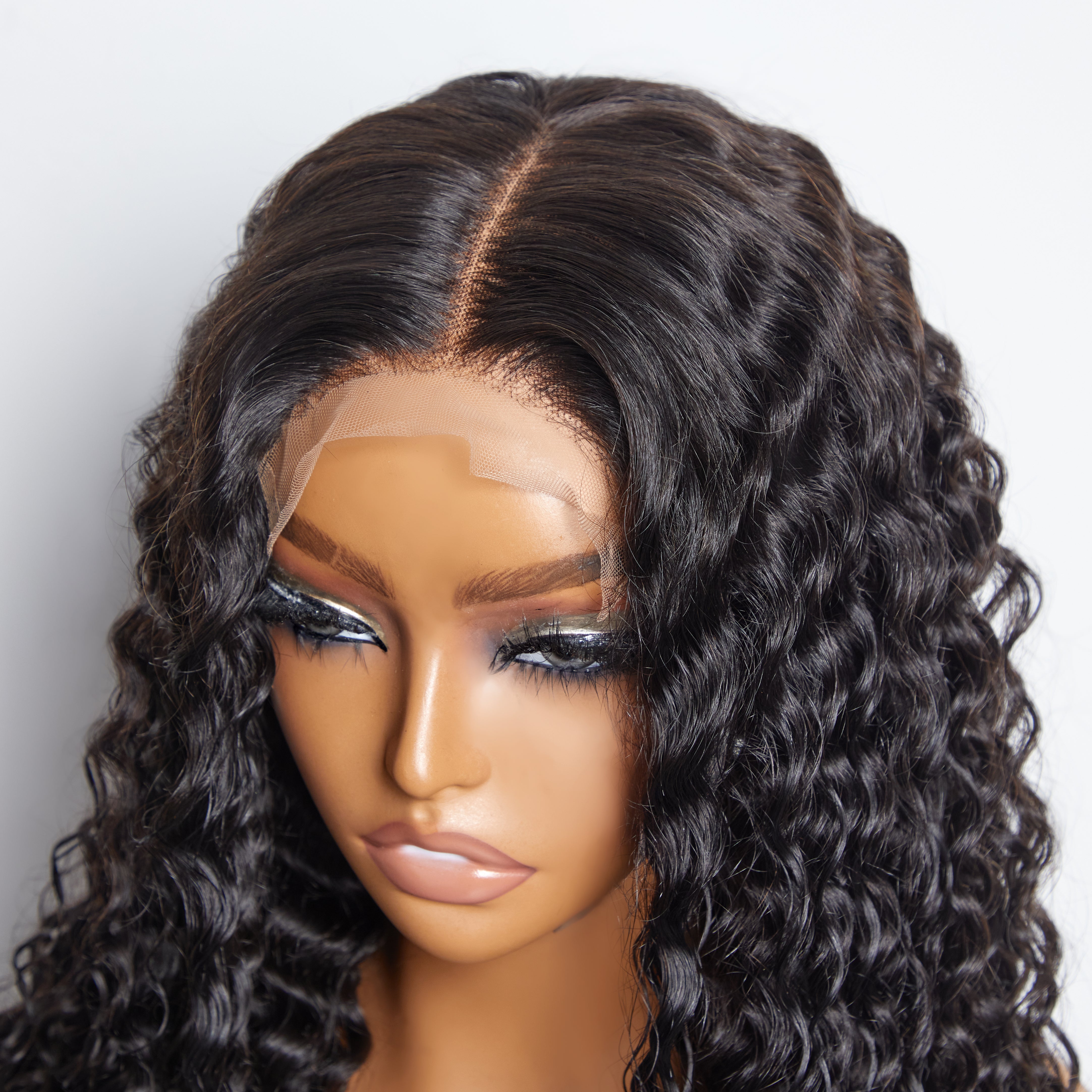 Enstah 5x5 Glueless Lace Closure Wig 180% Density Deep Wave