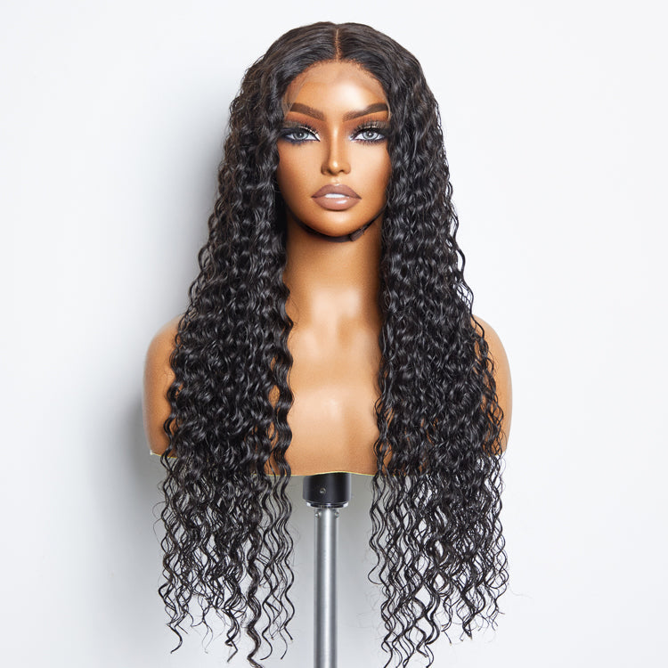 Enstah 5x5 Glueless Lace Closure Wig 180% Density Deep Wave