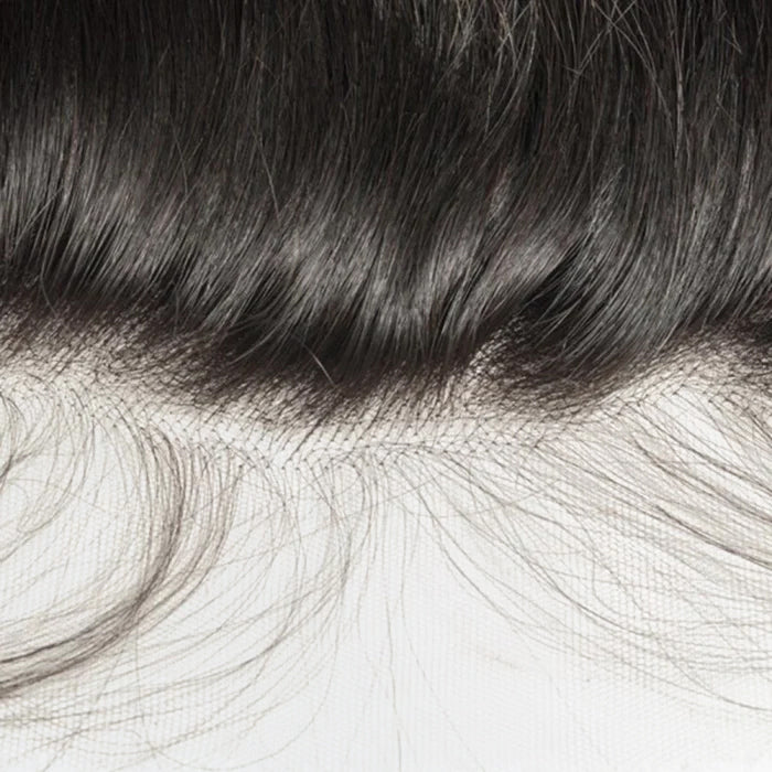 Enstah 14-20 Inch 13" x 4" HD Body Wavy Free Parted Frontal #1B Natural Black