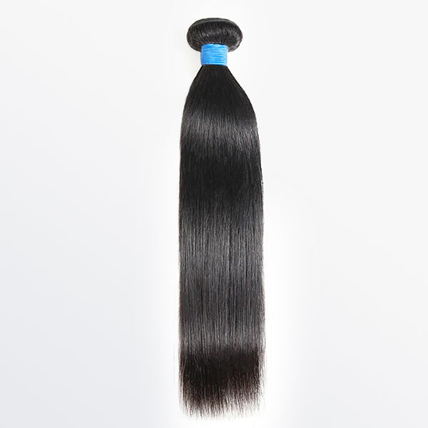 Enstah 10-36 Inch Straight Virgin Brazilian Hair #1B Natural Black