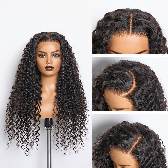 Enstah 180% Density HD 13x4 Full Frontal Lace Wig Deep Wave