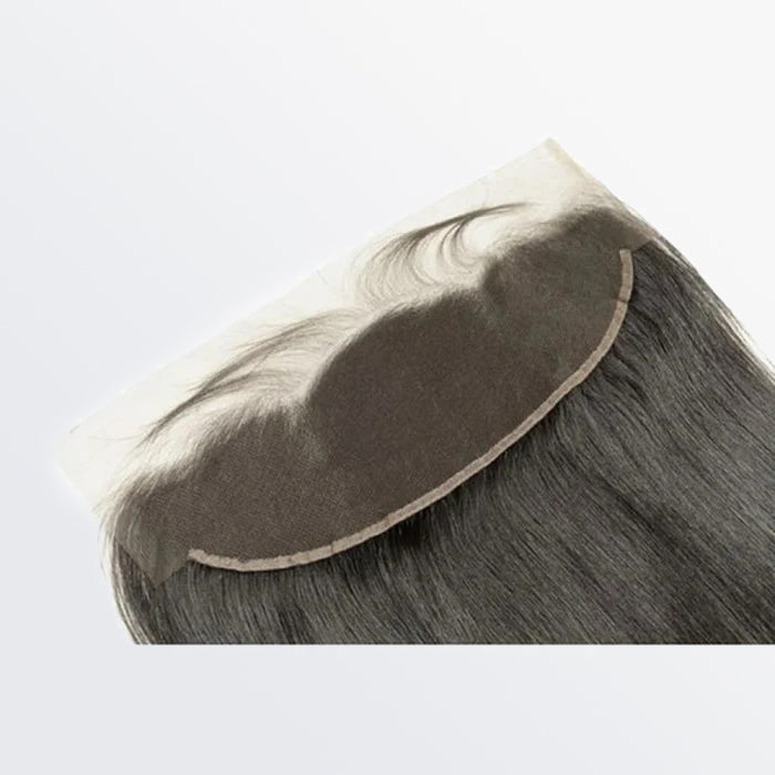 Enstah 14-20 Inch 13" x 4" HD Straight Free Parted Frontal #1B Natural Black