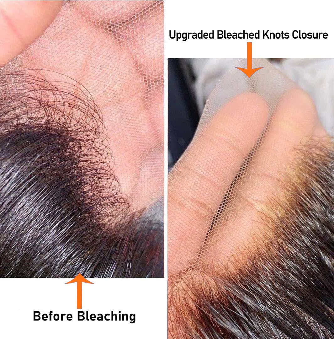 Enstah 14-20 Inch 5" x 5" HD Body Wave Free Parted Lace Closure #1B Natural Black