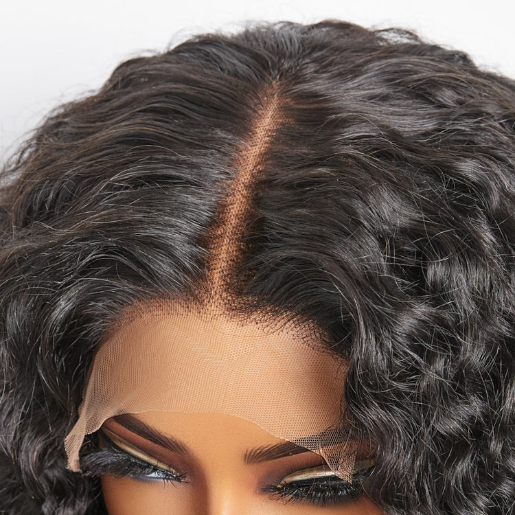Enstah 5x5 Glueless Lace Closure Bob Wig 150% Density Water Wave