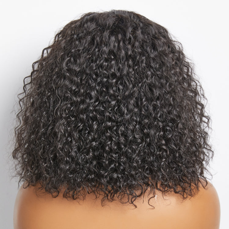 Enstah 5x5 Glueless Lace Closure Bob Wig 150% Density Water Wave