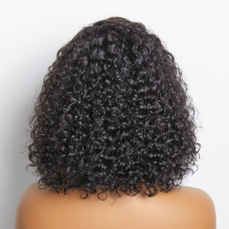 Enstah Pre-Plucked 13x4 Lace Front Curly Bob Wig 150% Density