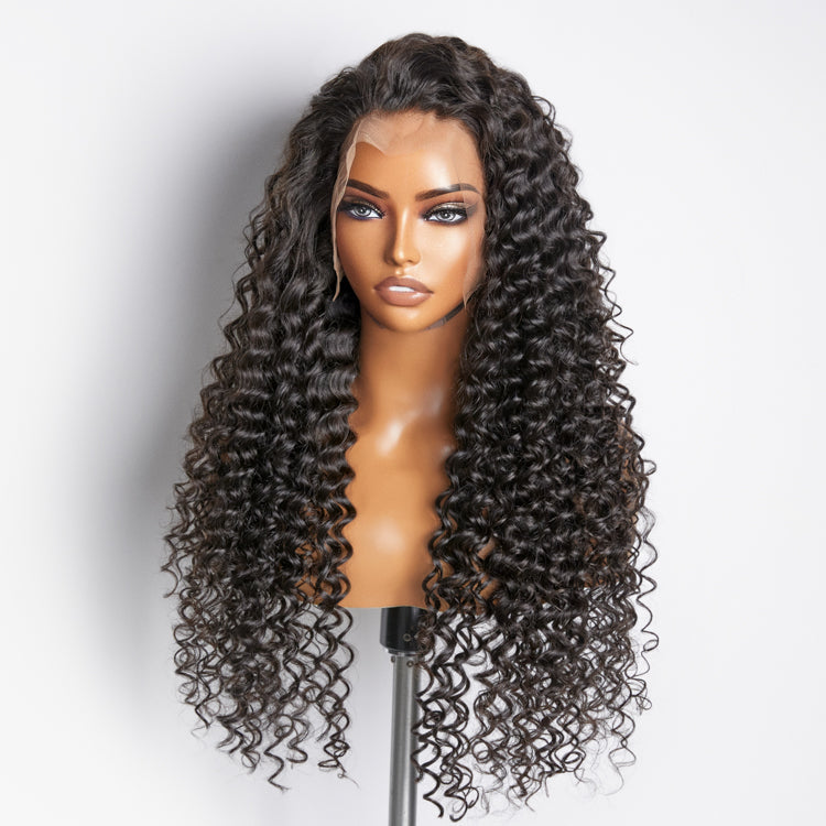 Enstah 200% Density 13x4 Full Frontal Lace Wig Deep Wave