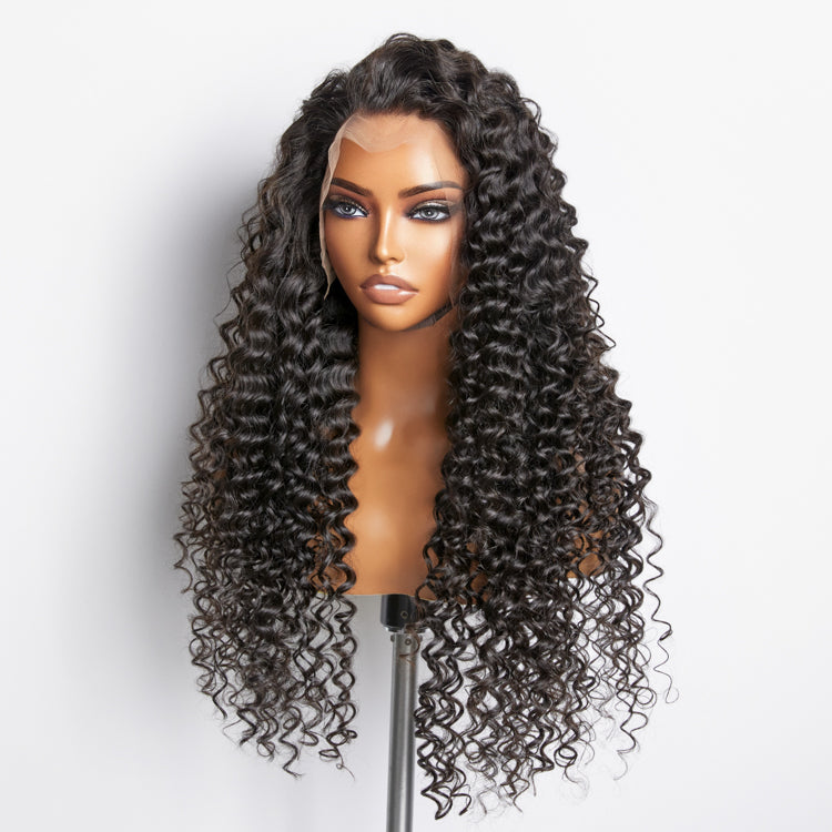 Enstah 200% Density 13x4 Full Frontal Lace Wig Deep Wave