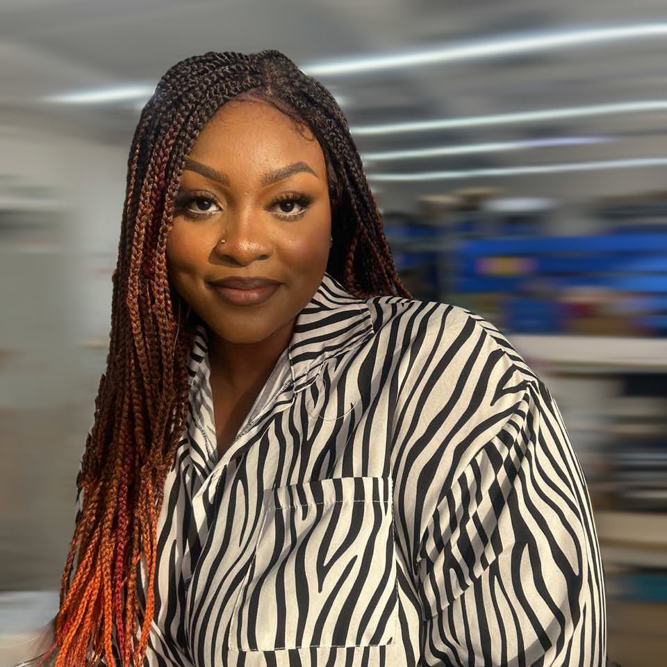 Enstah 28 Inches 4x4 Black to Orange Ends Box Braids Lace Closure Wigs 200% Density-100% Handmade