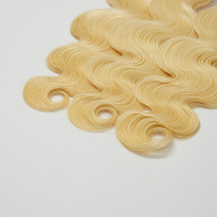 Enstah 12-30 Inch 12A Raw Hair #613 Lightest Blonde Body Wavy