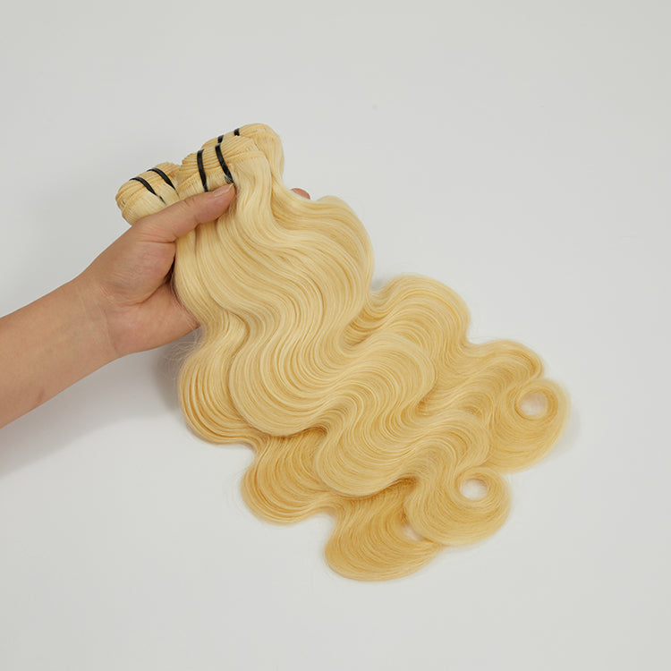 Enstah 12-30 Inch 12A Raw Hair #613 Lightest Blonde Body Wavy