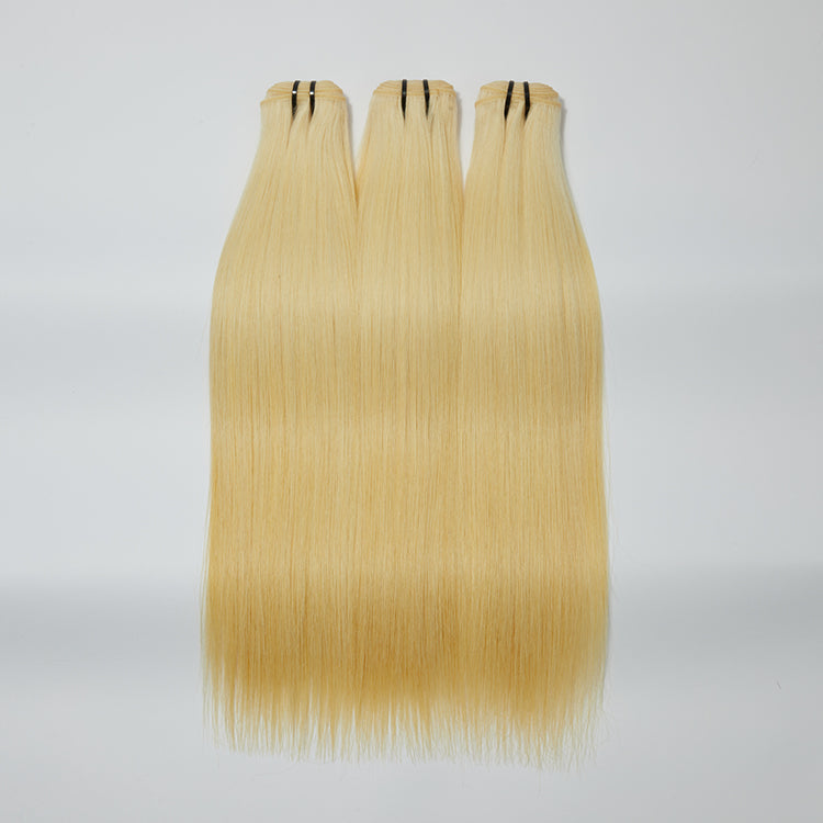 Enstah 12-30 Inch 12A Raw Hair #613 Lightest Blonde Straight