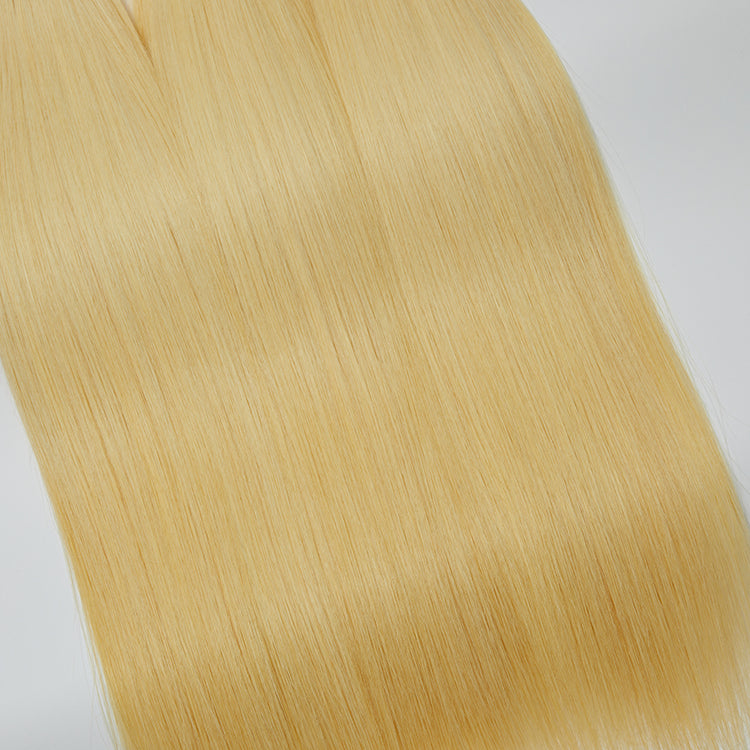 Enstah 12-30 Inch 12A Raw Hair #613 Lightest Blonde Straight