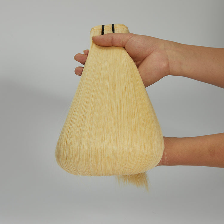 Enstah 12-30 Inch 12A Raw Hair #613 Lightest Blonde Straight