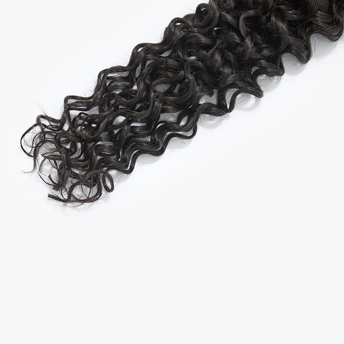 Enstah 18-26 Inches Raw Vietnam Hair Bundles Burmese Curly #1B Natural Black