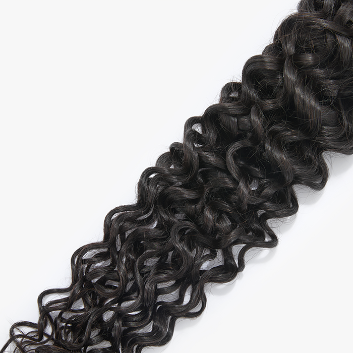 Enstah 18-26 Inches Raw Vietnam Hair Bundles Burmese Curly #1B Natural Black
