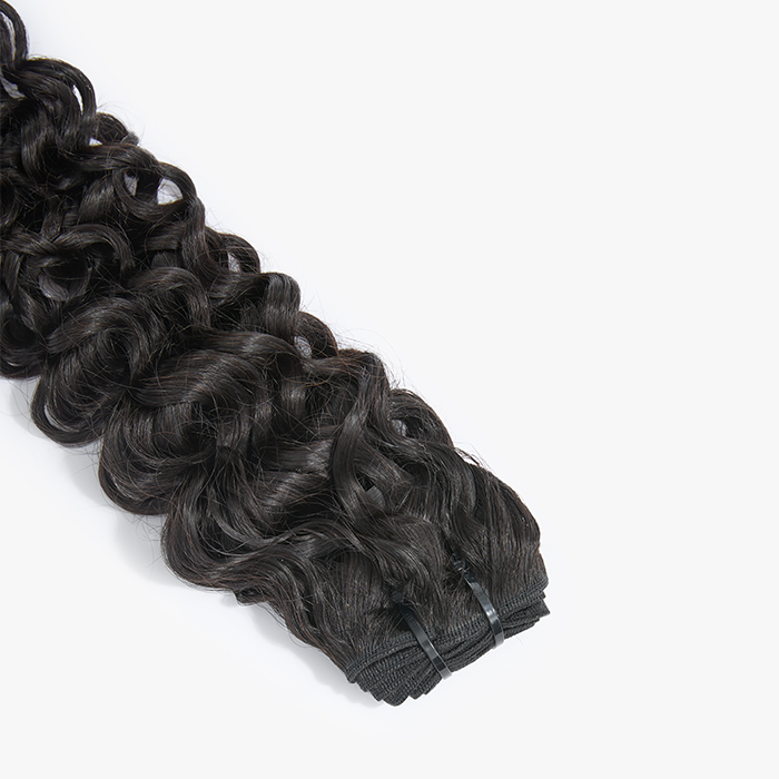 Enstah 18-26 Inches Raw Vietnam Hair Bundles Burmese Curly #1B Natural Black