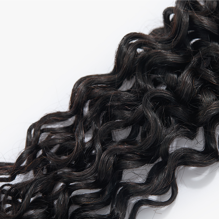 Enstah 18-26 Inches Raw Vietnam Hair Bundles Burmese Curly #1B Natural Black