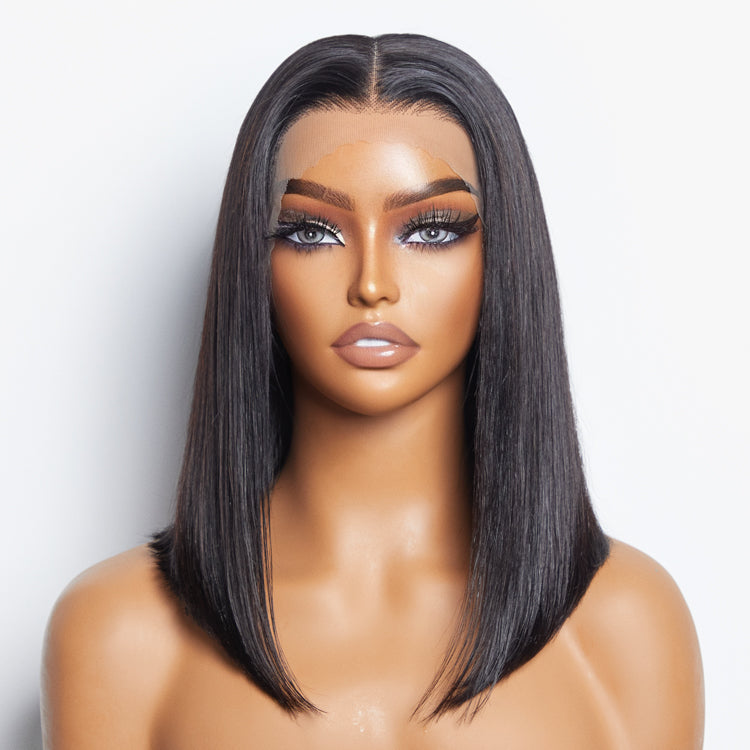 Enstah Pre-Plucked 13x4 Lace Front Straight Bob Wig 150% Density