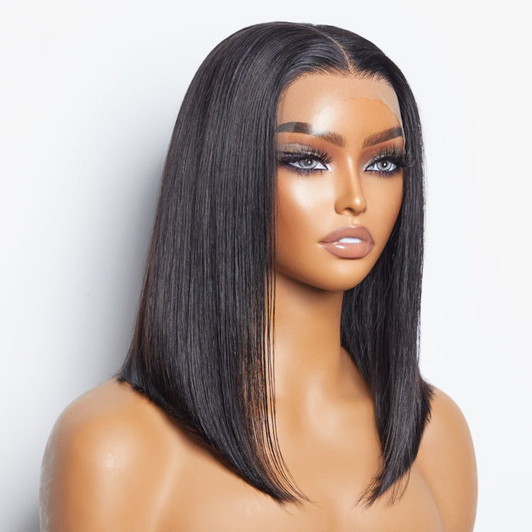 Enstah Pre-Plucked 13x4 Lace Front Straight Bob Wig 150% Density