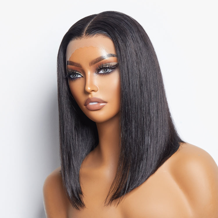 Enstah Pre-Plucked 13x4 Lace Front Straight Bob Wig 150% Density