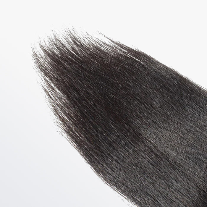 Enstah 12-20 Inch 4.5" x 4.5" Upgrade Straight Free Parted Lace Closure #1B Natural Black