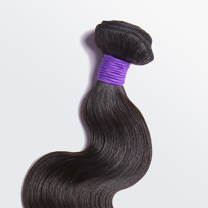 Enstah 10-30 Inch 12A Premium Raw Indian Hair Body Wavy #1B Natural Black｜One Bundle