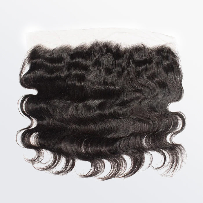 Enstah 14-20 Inch 13" x 4" Body Wavy Free Parted Frontal #1B Natural Black