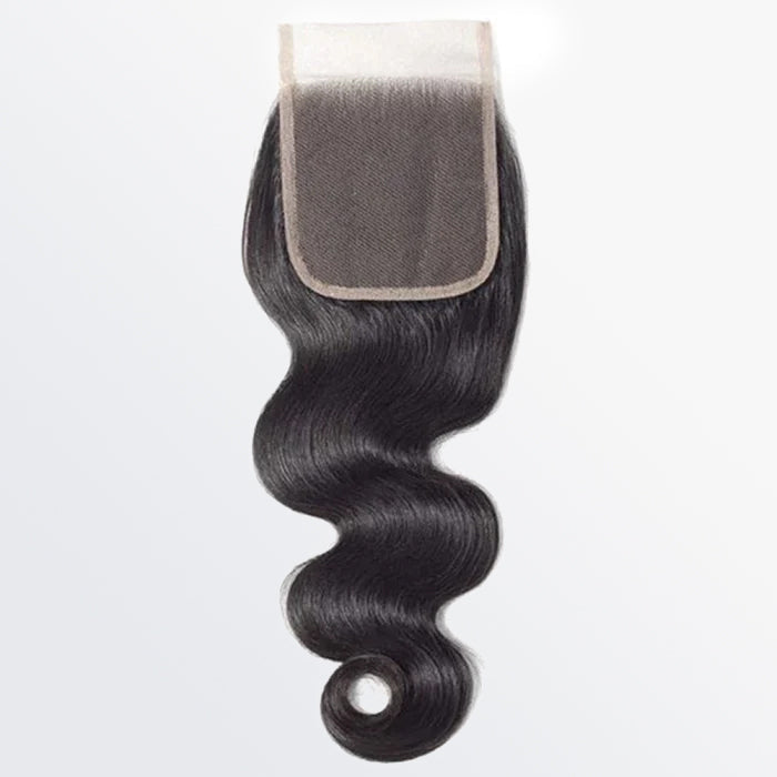 Enstah 14-20 Inch 5" x 5" HD Body Wave Free Parted Lace Closure #1B Natural Black