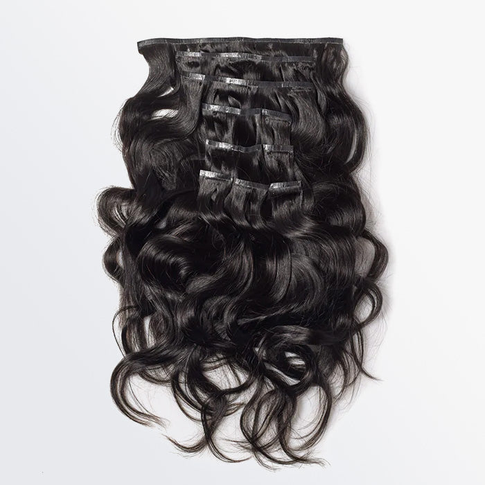 T TED 18-22 Inches Body Wavy Seamless Clip Ins