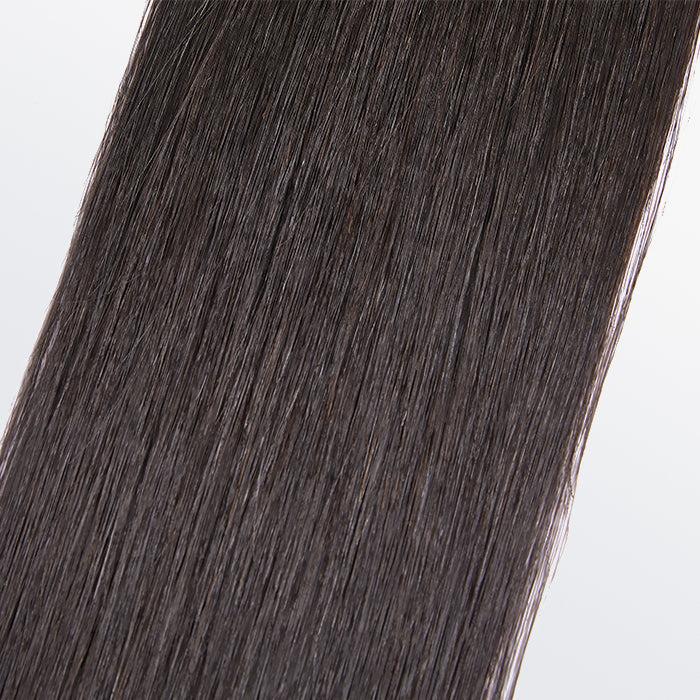 Enstah 14-30 Inch 12A Premium Raw Indian Hair Straight #1B Natural Black ｜One Bundle