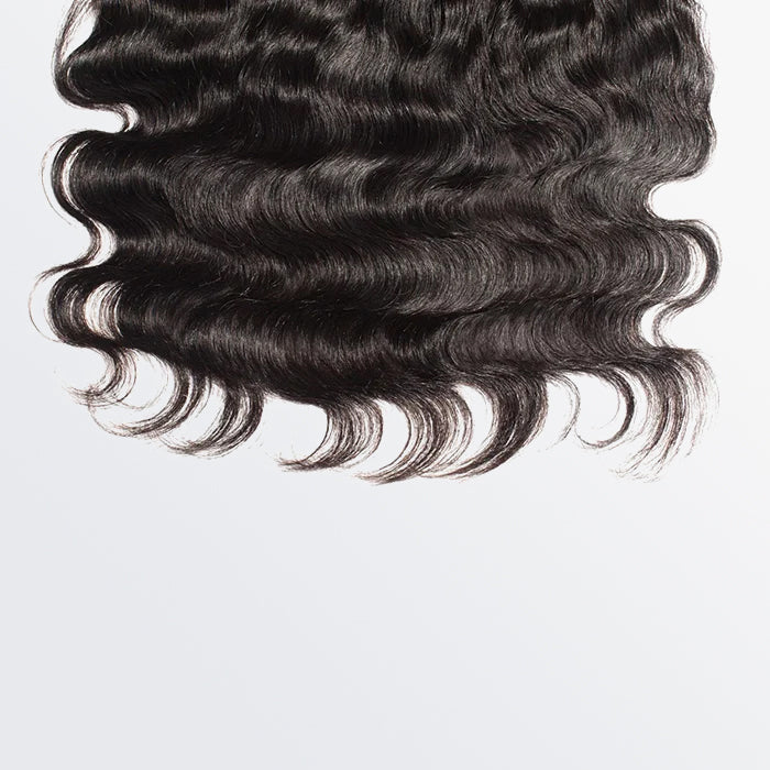 Enstah 14-20 Inch 13" x 4" Body Wavy Free Parted Frontal #1B Natural Black