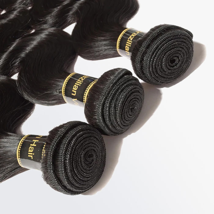 Enstah 10A 10"/12"/14" Virgin Hair Body Wavy 3 Bundles Sample