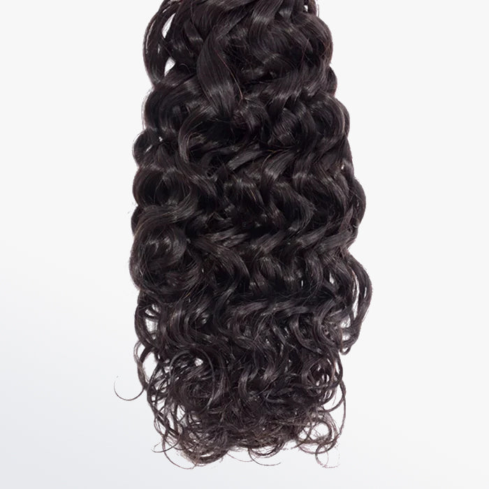 Enstah 14-30 Inch Water Wave Virgin Brazilian Hair #1B Natural Black