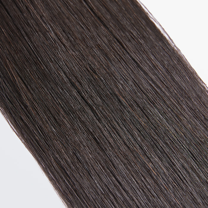 Enstah 14-30 Inch 12A Premium Raw Indian Hair Straight #1B Natural Black ｜One Bundle