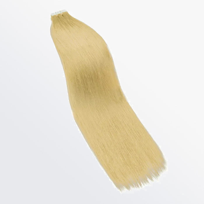 Enstah Premium Quality Straight Tape In Remy Hair Extensions #613 Lightest Blonde