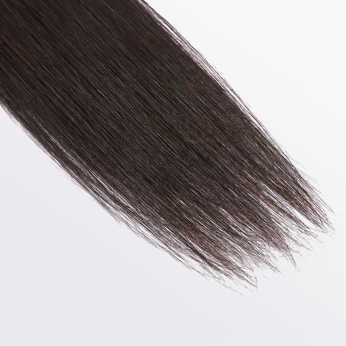Enstah 14-30 Inch 12A Premium Raw Indian Hair Straight #1B Natural Black ｜One Bundle