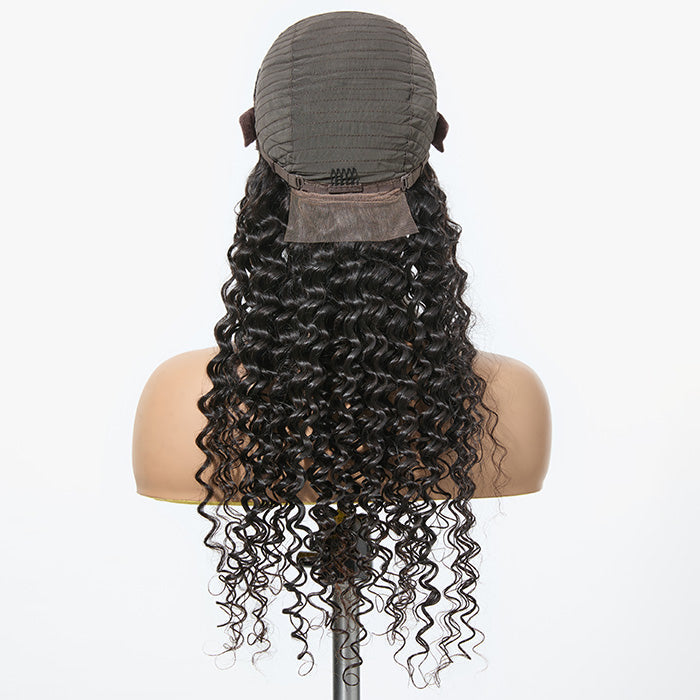 Enstah 180% Density HD 13x4 Full Frontal Lace Wig Deep Curly