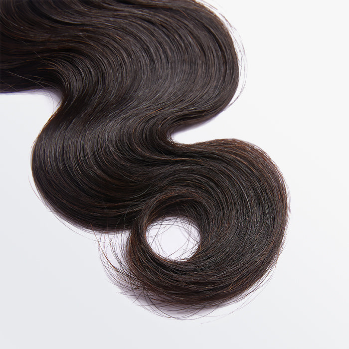 Enstah 10-30 Inch 12A Premium Raw Indian Hair Body Wavy #1B Natural Black｜One Bundle