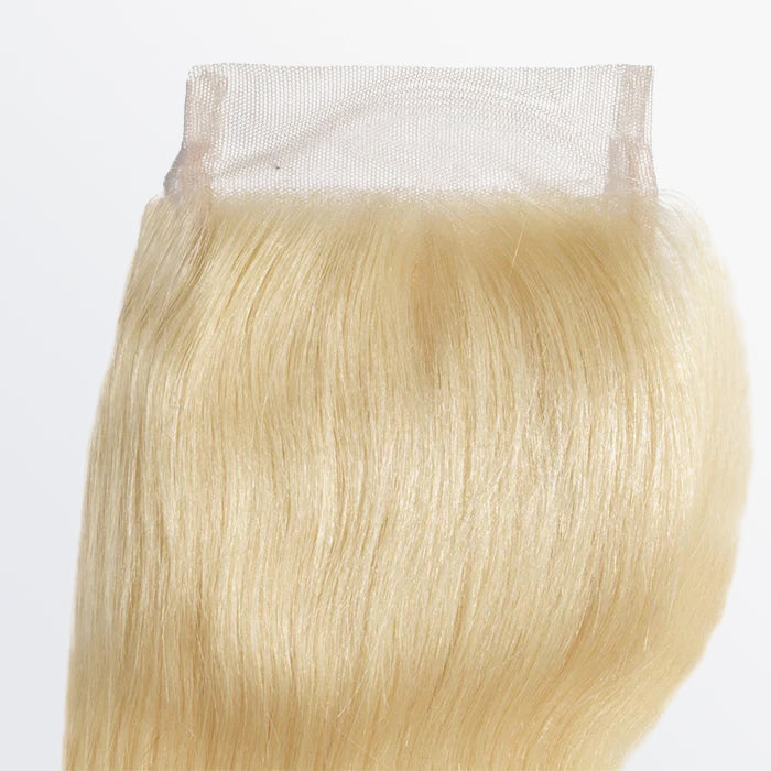 Enstah 12-20 Inch 4" x 4" Body Wavy Free Parted 12A #613 Lace Closure