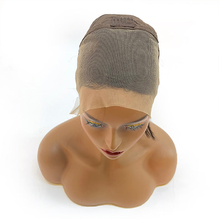 Enstah 8 Inches Double Drawn Blunt Cut 13x4 Asymmetrical Bob Wig