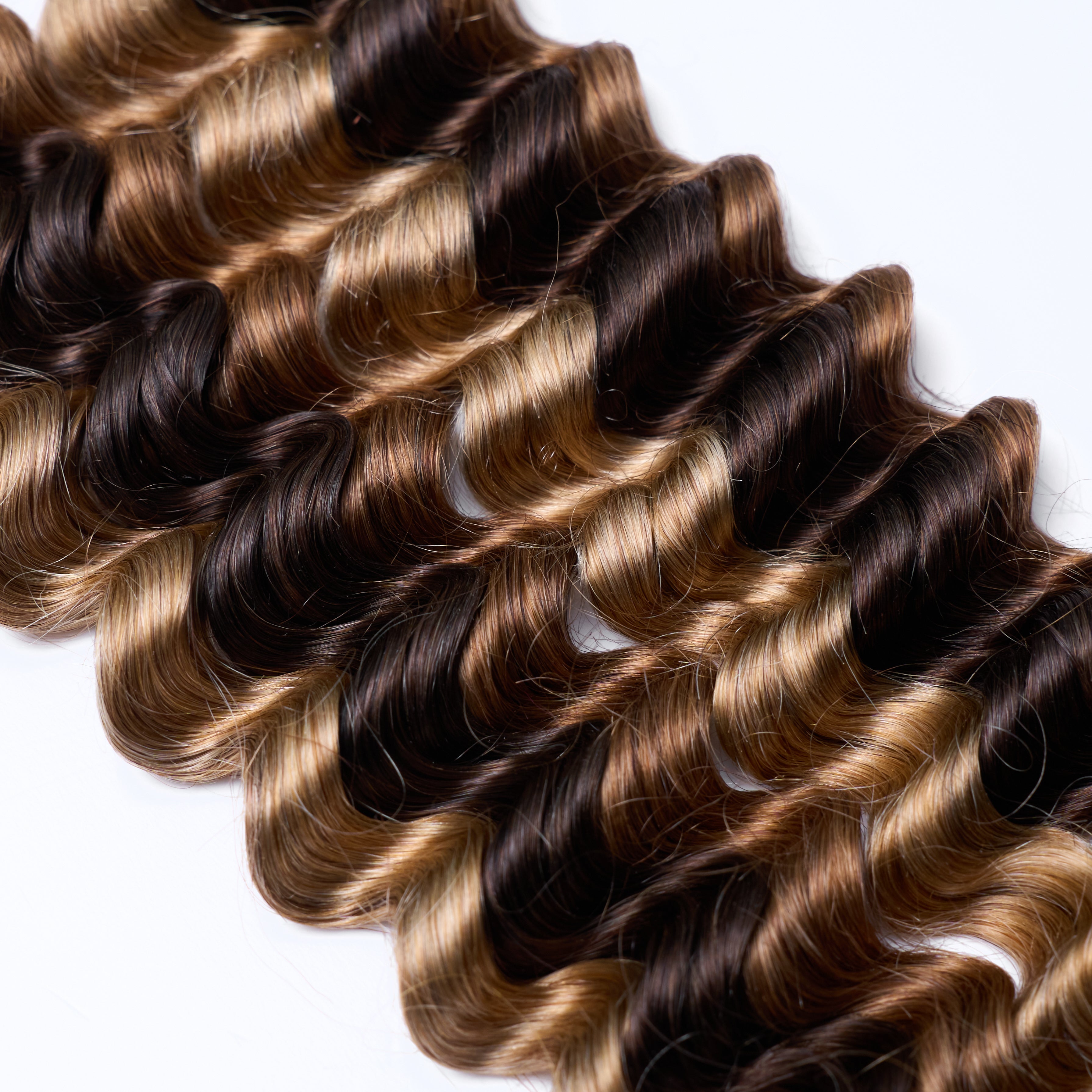 Enstah 20inch Deep Wave Bulk Hair For Braiding #P4/27 Color